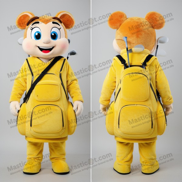 Mascota de Bolsa de Golf Amarilla y Divertida - Masticot.com