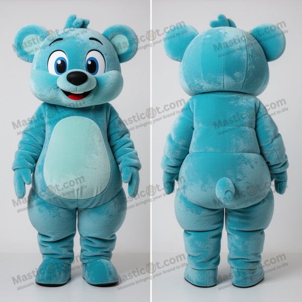 Cyan Plush Padded Goulash Mascot - Masticot.com
