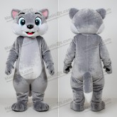 Silver velvety weasel mascot - Masticot.com