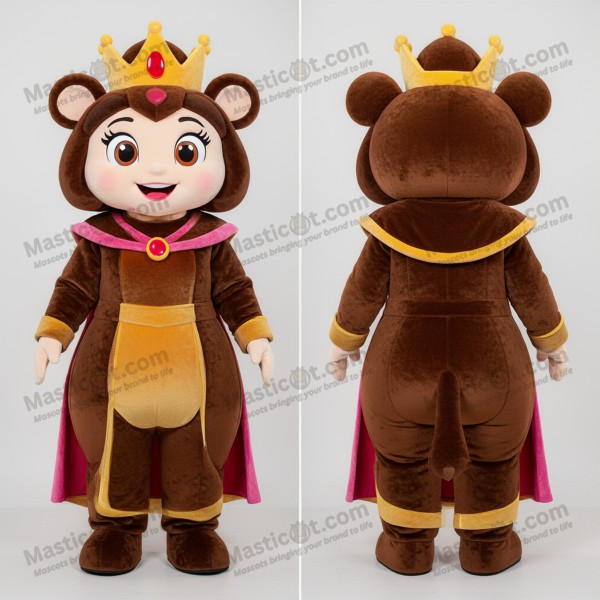 Brown regal queen mascot - Masticot.com