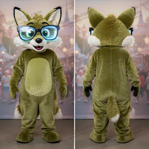 Liška Olivová Sametová Maskot - Masticot.com