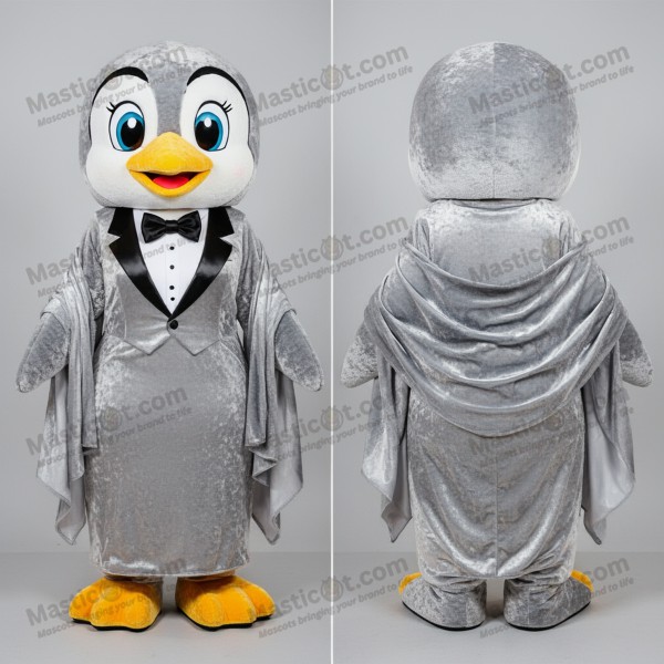 Pingüino Mascota de Peluche Plateado y Suave - Masticot.com