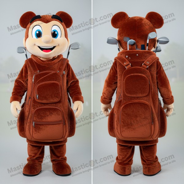 Mascota de Bolsa de Golf de Terciopelo Rústico con Dibujo -
