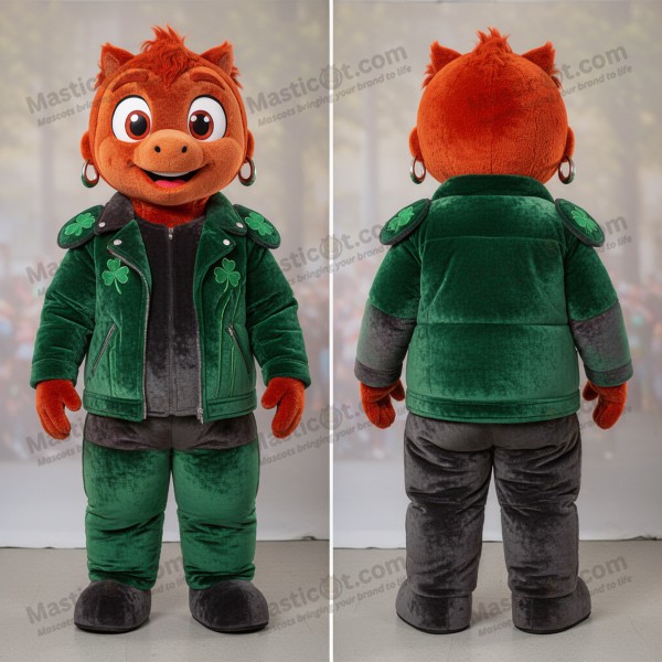 Rust Emerald Beanstalk Mascot - Masticot.com