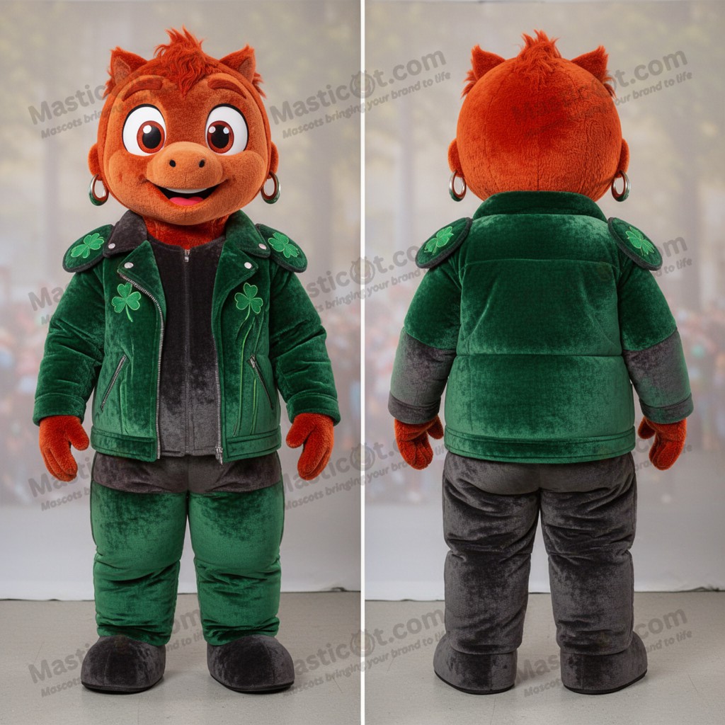 Rust Emerald Beanstalk Mascot - Masticot.com