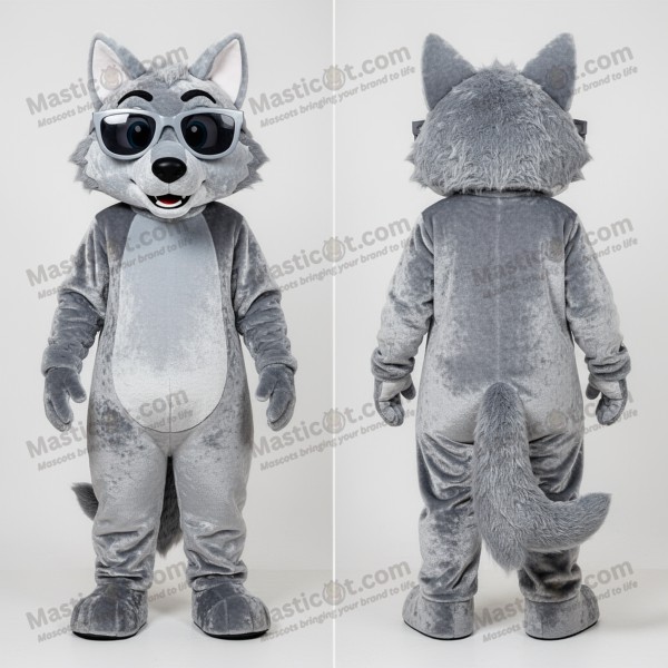 Silver Sleek Wolf Momentum Mascot - Masticot.com