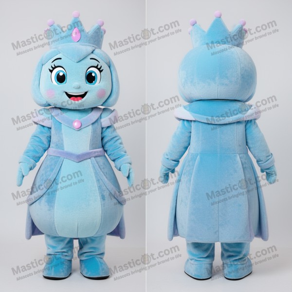 Sky Blue Regal Queen Mascot - Masticot.com