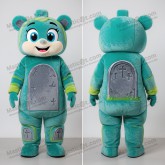 Teal green spooky graveyard mascot - Masticot.com