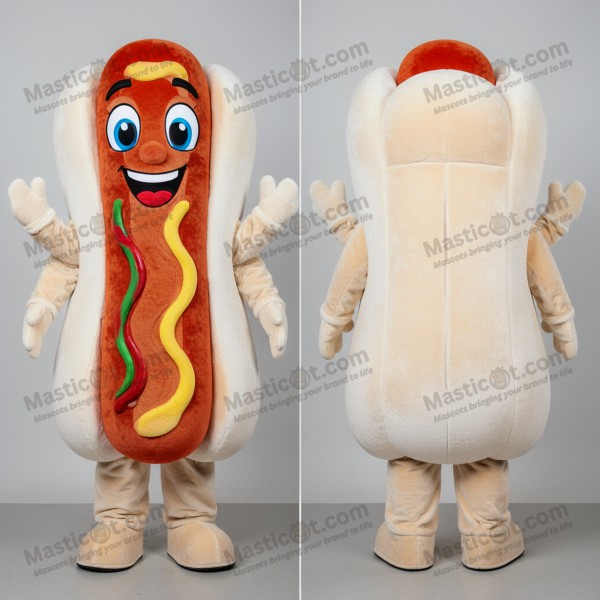 Disfraz de Perrito Caliente Cartoon Velvety White -