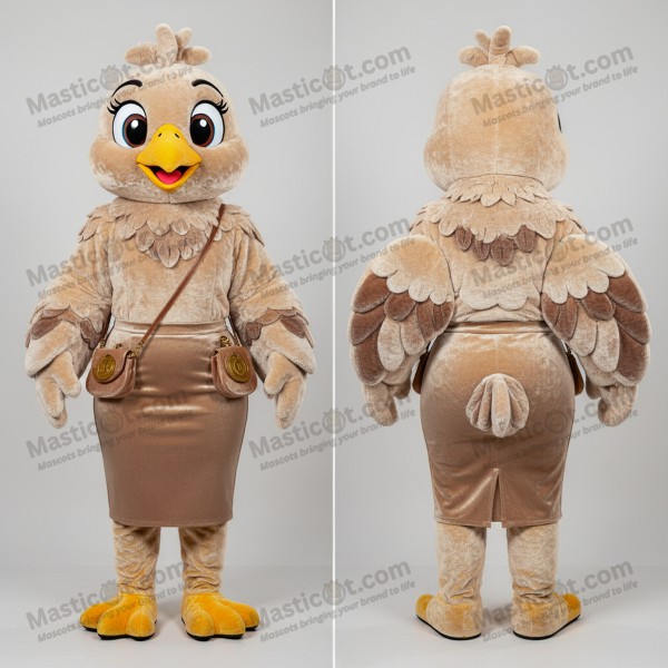 Beige gentle dove mascot - Dove - Masticot.com