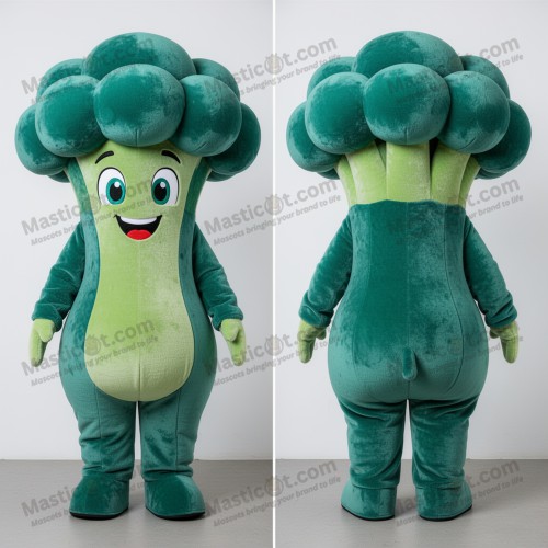 Mascotte Brocoli Veloutée Vert Émeraude - Brocoli - MASTICOT_964 - Masticot.com