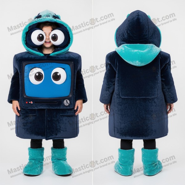 Mascarote televisivo em veludo azul marinho - Masticot.com